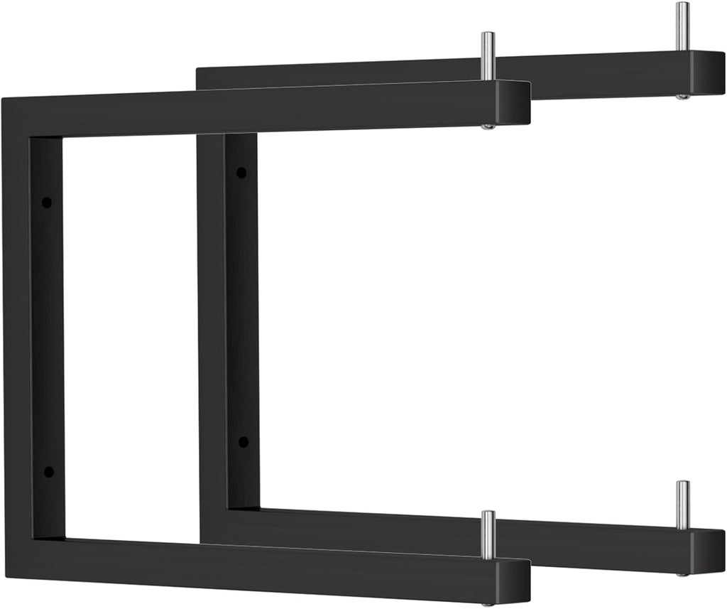10-Pack Lumber Storage Rack, Wall Mount Wood Rack (10 Level)