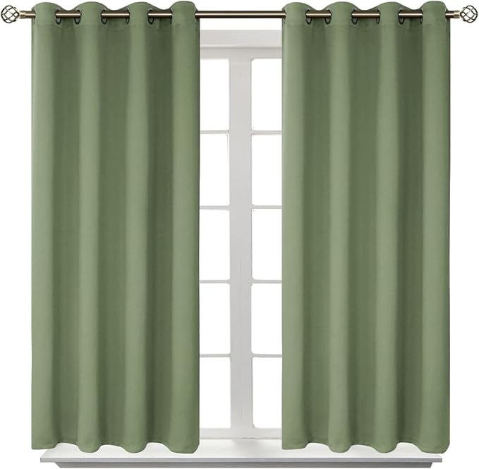 BGment Room Darkening Curtains 45 Inches Long by BGment