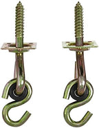 National Hardware Swing Hooks Kit, 5/16" x 4", Steel, 2-Pack, Zinc Plated