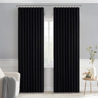 MIULEE Back Tab Blackout Curtains 90 Inch Long 2 Panels Set - Image 9