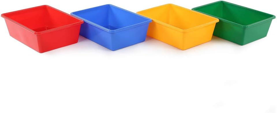 Humble Crew Plastic Storage Bins for Kids, Large Removable Toy Organizer