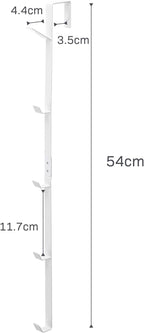 YAMAZAKI Home Over The Door Hooks - Vertical Hanging Coat Rack, Steel, Over-The-Door, No Assembly Req., Fits Doors up to 1.375" Thick