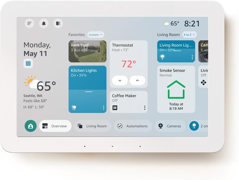 Amazon Echo Hub (newest model), 8", Redesigned with customizable control and Alexa+, Compatible with thousands of devices