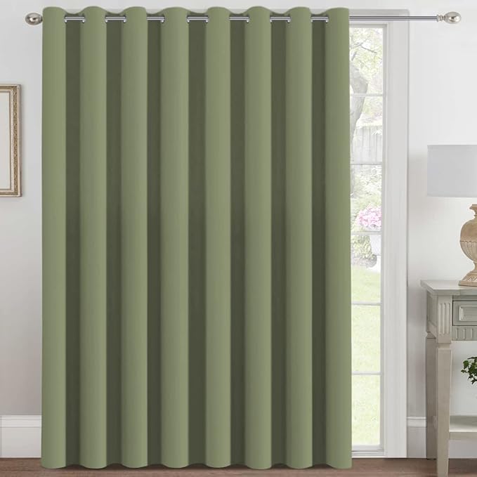 H.VERSAILTEX Blackout Patio Curtains 100 x 108 Inches Solid Thermal Insulated by HVERSAILTEX