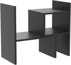Jerry & Maggie Adjustable Rotatable Wood Desktop Display Shelf Black