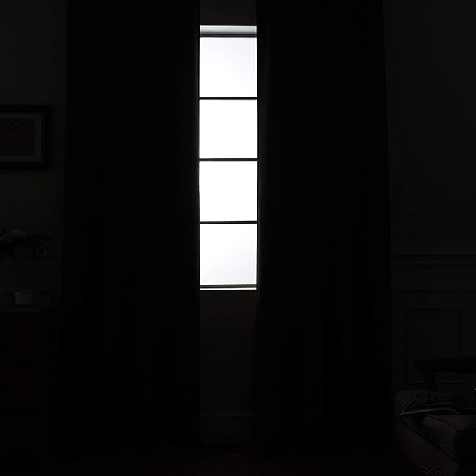 Yakamok Grommet Room Darkening Thermal Insulated Blackout Curtains Window Panels - Image 2