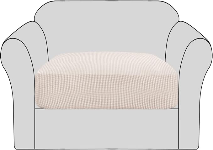 H.VERSAILTEX Stretch Couch Cushion Covers Individual Seat Sofa Chair Slipcovers by HVERSAILTEX