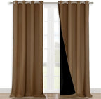 NICETOWN Full Shading Curtains 90" Long 2 Panels Set by NICETOWN