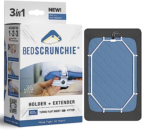 Sheet Holder Straps - Heavy Duty Gripper Clips - Strengthened Parachute Cord - 360 Degree Bed Sheet Tightener - Strongest and Effective Extender - Fits All Mattress Sizes