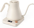 Epeios Gooseneck Electric Kettle With Temp Control,1200W,0.9L,Cream White