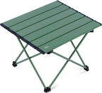 iClimb Ultralight Compact Camping Folding Table (Green - S)
