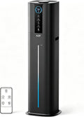 KZF 9L Smart Humidifiers for Bedroom Large Room, 2.3Gal Cool Mist Top Fill Diffuser App & Remote Control, 3 Mist Modes, Quiet Humidifier for Home Office Plant (Black, Remote Control)