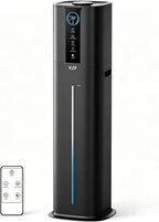 KZF 9L Smart Humidifiers for Bedroom Large Room, 2.3Gal Cool Mist Top Fill Diffuser App & Remote Control, 3 Mist Modes, Quiet Humidifier for Home Office Plant (Black, Remote Control)