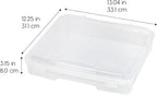IRIS USA Board Game Storage |Made in USA| Thick Craft Case (6-Pack) - Clear