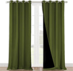 NICETOWN 100% Blackout Blinds, Olive Green, Laundry Room Decor Window Treatment by NICETOWN