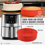 INFRAOVENS Silicone Air Fryer Baking Set for Ninja AF141 5 Qt