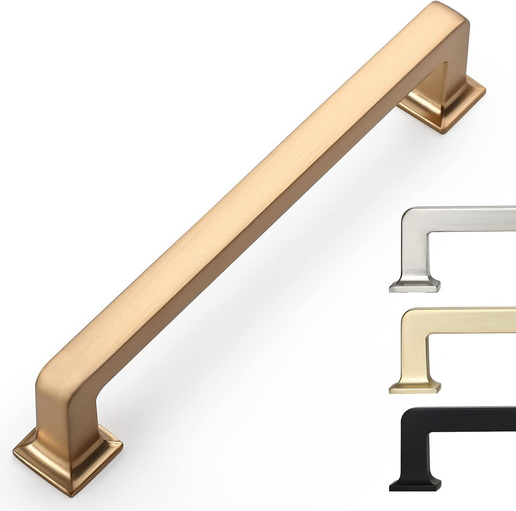 9BUILD 2 Pack 5 Inch Champagne Bronze Cabinet Handles,Kitchen Hardware