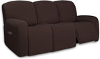PureFit Super Stretch 3 Seats Recliner Chair Sofa Couch Cover by PureFit