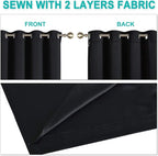 NICETOWN High-End Thermal Kitchen Curtains, Full Blackout Curtains 84 Inches - Image 5