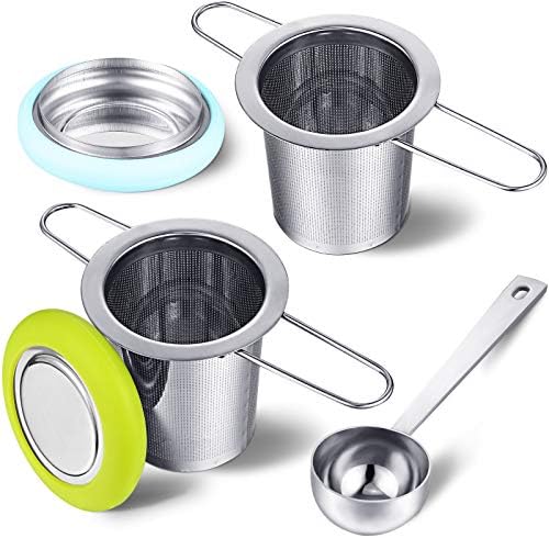 Patelai 2 Pcs Tea Infusers with Scoop Tea Infusers for Loose Teas