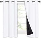 NICETOWN 100% Blackout Curtains 54 inches Long, Double-Deck Completely Blackout by NICETOWN