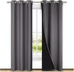 NICETOWN Room Warming Blackout Curtains 80 inches Long, Full Light Blocking by NICETOWN