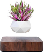 Levitating Air Bonsai Pot,Cool Stuff, Rotation Flower Pot Planters, Potted Plant Home Desk Decor in Flower Pots & Planters from Home & Garden on (Dark Color)
