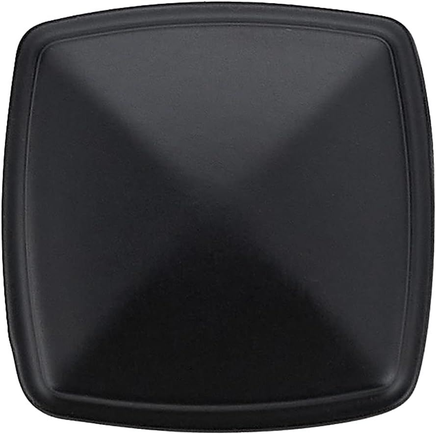 Ravinte Single Hole Square Kitchen Cabinet Knobs,Matte Black,25 Pack