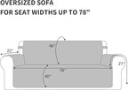 PureFit Reversible Quilted Sofa Cover, Water Resistant Slipcover Furniture - Image 2
