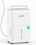 Waykar 34 Pints Energy Star Dehumidifier for Spaces up to 2,000 Sq. Ft at Home, in Basements and Large Rooms with Drain Hose and 0.66 Gallons Water Tank