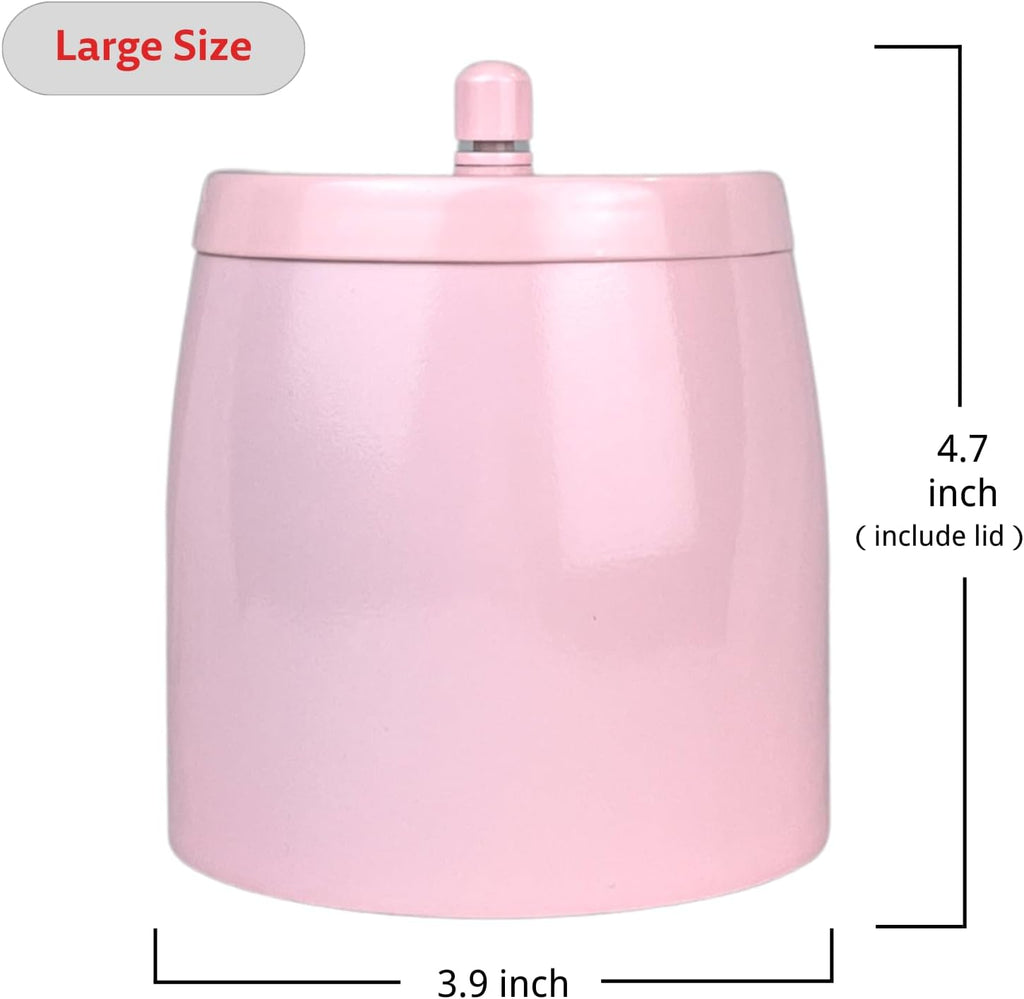 Ash Tray, Large Outdoor Ashtray with Lid, Ashtray for Outside Patio, Stainless Steel Windproof Smokeless Ash Tray for Balcony, Ashtrays for Smokers, Cigar, Home Office Decoration