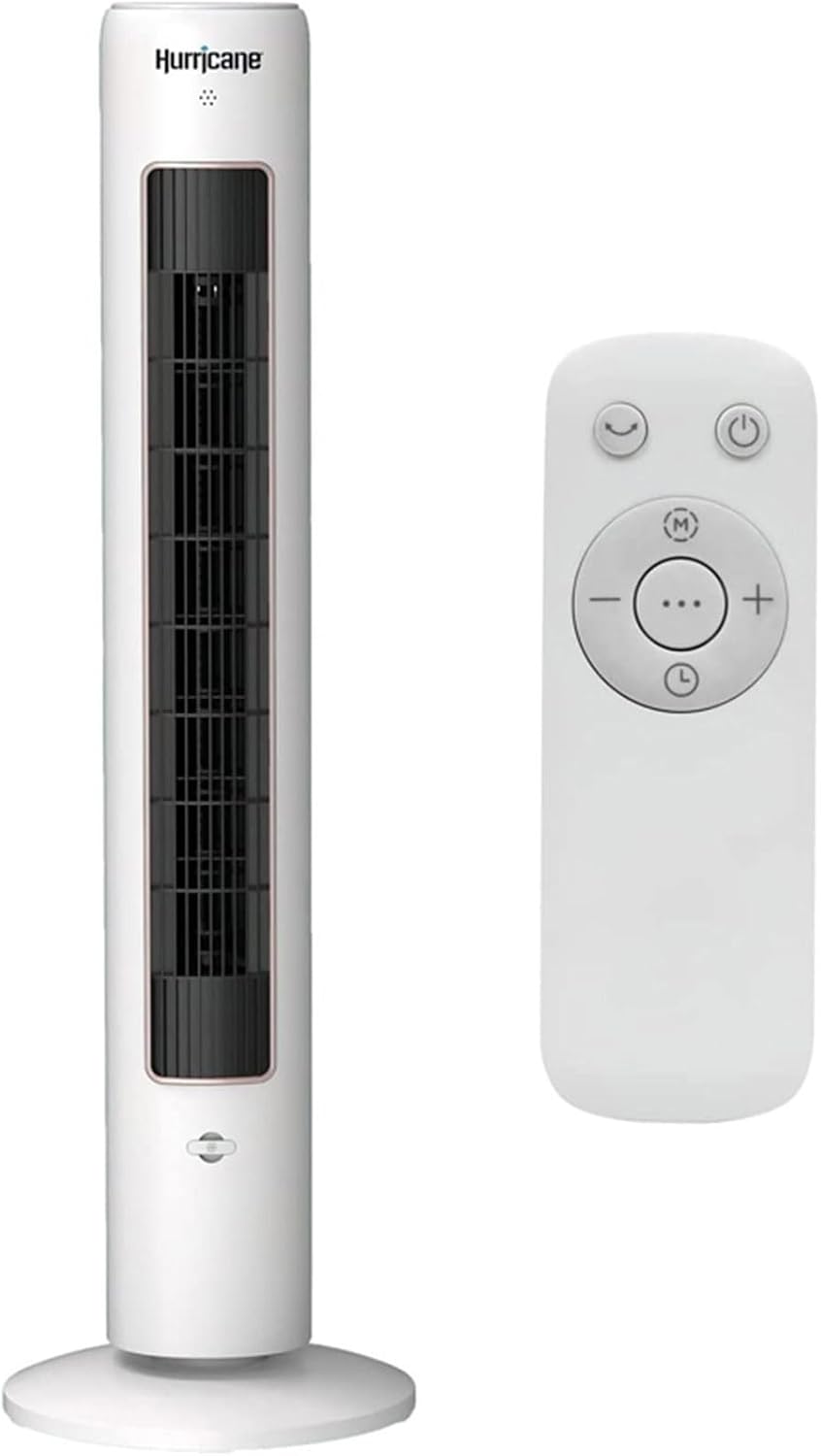 Hurricane Triple Action Air Enhancing Tower Fan, White, 40in, 2 Pack