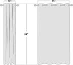 NICETOWN Coffee Vintage Linen 100% Blackout Curtains - Image 9