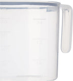Sistema Flour and Sugar Storage Containers for Pantry with Lids and Measuring Cup, Dishwasher Safe, 13.7-Cup, White