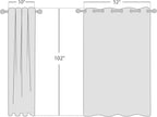 NICETOWN 100% Absolutely Blackout Linen Curtains - Image 2