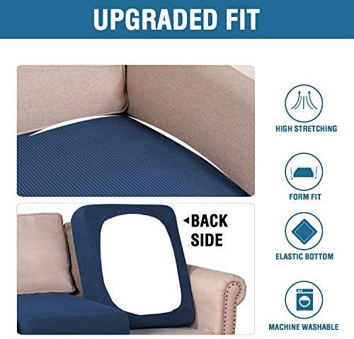 H.VERSAILTEX High Stretch Individual Seat Cushion Covers Sofa Slipcovers Couch - Image 6