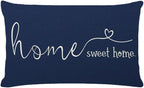 MFGNEH Home Sweet Home Quotes Farmhouse Pillow Covers 12x20 Inch, Farmhouse by MFGNEH