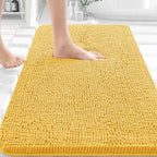OLANLY Bathroom Rugs 36x24, Extra Soft Absorbent Chenille Bath Rugs