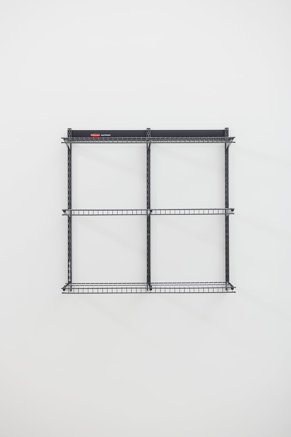 Rubbermaid Fasttrack Rail Storage 36"x12" 3-Shelf Kit, 350 lbs. Per Shelf, for Home/Garage/Shed/Workshop Organization