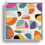 Society6 Abstract Modern Mid Century Canvas Print - Modern Wall Art by Ana Rut Bre Fine Art - Framed Canvas, Gallery-Quality Canvas with Fade-Resistant Ink, 10 X 10, Black