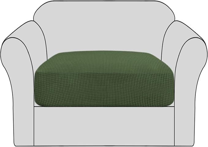 H.VERSAILTEX Stretch Couch Cushion Covers Individual Seat Sofa Chair Slipcovers by HVERSAILTEX