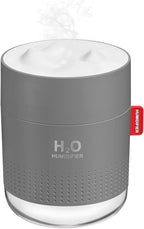 Portable Mini Humidifier, 500ml Small Humidifier for Bedroom Travel, White