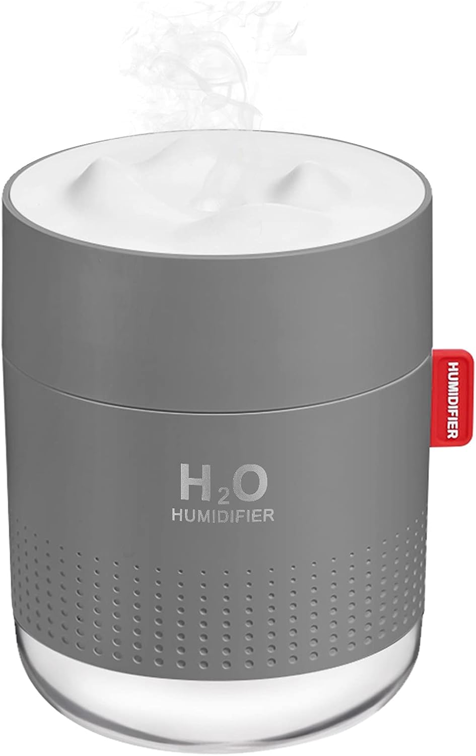 Portable Mini Humidifier, 500ml Small Humidifier for Bedroom Travel, White