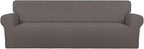 PureFit Super Stretch 4 Seater Sofa Slipcover – Spandex Non Slip Soft Couch by PureFit