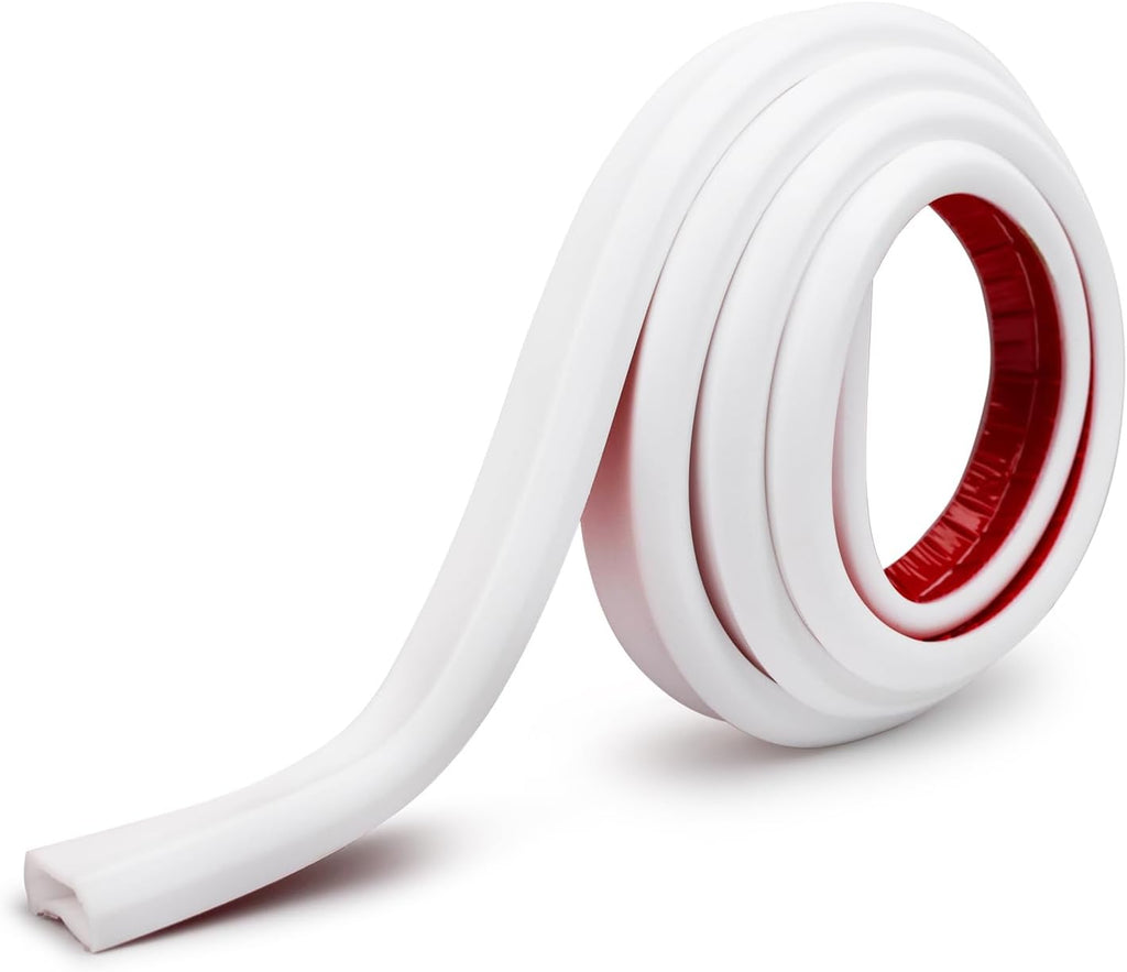 TV Cord Hider – Flexible Wall Cord Cover Slim Design Silicone Cable Raceway - Self Adhesive, Cut to Size Design for Hiding Wires on Wall - Clean Home Setup Cable Concealment (White 3 Feet)