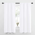 NICETOWN White Curtains for Bedroom, Short Curtains & Draperies for Small Window by NICETOWN