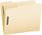 Pendaflex Fastener File Folders, 2 Fasteners, Pockets with Prongs, File Organizers for School, Home and Office, Letter Size, Manila, 1/3 Cut Tabs, in Left, Right, Center Positions, 50 Per Box (FM213)