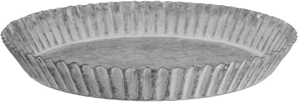 Yardwe Vintage Iron Flower Pot Saucer 7.7 Inch Metal Plant Water Catcher Tray for Indoor Outdoor Garden Plant Container Accessories