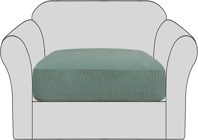 H.VERSAILTEX High Stretch Individual Seat Cushion Covers Sofa Slipcovers Couch by HVERSAILTEX