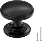 25Pack 1-3/16 in Black Cabinet Knobs